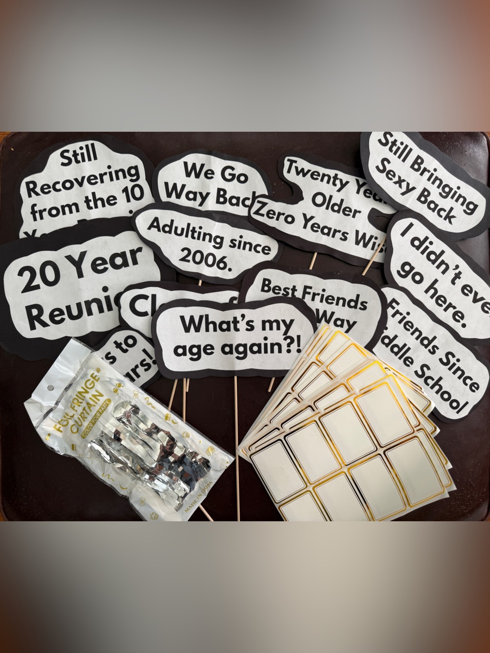 Class Reunion supplies